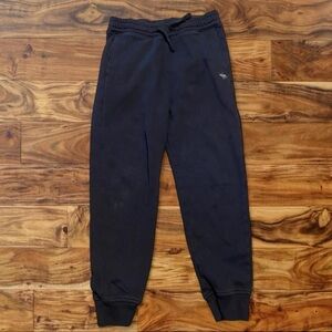 abercrombie kids Black Fleece Jogger Pants